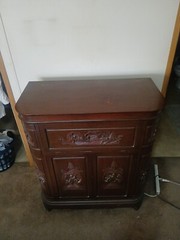 George Zee Asian Chinoiserie Bar Cabinet ANTIQUE