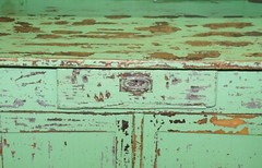 HAND PAINTED VICTORIAN DISTRESSED GREEN DRESSER BOOKCASE OR KITCHEN CUPBOARD