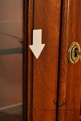 Baker Georgian Style Mahogany Bowfront China Cabinet