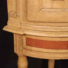 Antique Italian corner cabinet lacquered furniture cupboard Louis XVI 18th cent