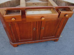 63376 Antique Primitive Pine Country Corner China Cabinet 2 Piece