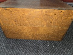 Antique Yawman & Erbe Wood File Box 20″ x 13″ x 11″