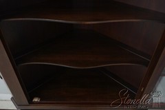 68199: HENKEL HARRIS Mahogany 12 Pane Corner China Cabinet