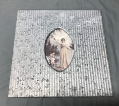 VTG Salvage 4×6 Oval Photo Galvanized Pool Metal Picture Frame Old 1682-25B