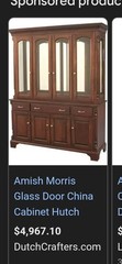 China Cabinet with One Pane of Glass Broken Excellent Condition Otherwise Mint