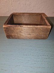 Antique 1920’s Apothecary Wood Drawer W/Brass Pull And Label Plate-Very Good