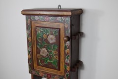 Antique Wooden Kitchen Wall Shelf Cabinet Vintage Spice Cabinet Apothecary Box