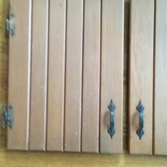 Two Antique Amerock Vintage Cabinet Doors Kitchen Cabinet Pulls 15.5” X 21 3/8”