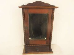 Gorgeous Kitchen Apothecary Medicine Bathroom Wall Cabinet Ornate Hand Carved Oa