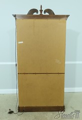 54445: PULASKI Beveled Glass 2 Door Cherry Curio Cabinet