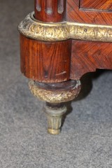 19th c French Louis XVI Style Bronze Ormolu Mounted Curio China Cabinet