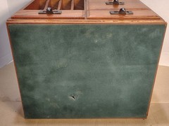Vintage Oak Swivel Library Card Catalog CD Desk Cabinet