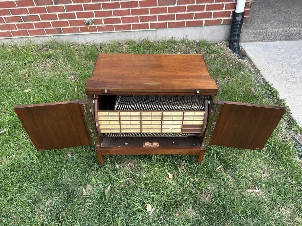 Imperial Furniture Company Grand Rapids Music Minder Vinyl Album Storage Cabinet