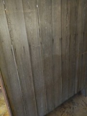 19th Century Red Wash Step Back Shelf