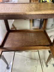 1900s Antique Wooden Butlers Cabinet