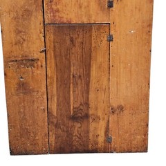 Antique 18th Century Primitive Pine Cupboard Rustic Colonial Storage Cabinet 78″