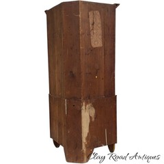 Antique Farm house Paint decorated folk corner cupboard PA 1850s country clean