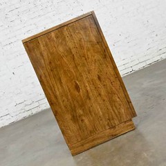 Vintage Drexel Weatherwood Collection Campaign Style End Table Cabinet or Chest