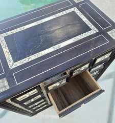 Miniature Ebony Cabinet Engraved Italian Style 10,5″x1 1,1″ x7,2″