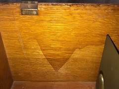 Antique Yawman & Erbe Wood File Box 20″ x 13″ x 11″