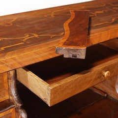Antique 18th Cent. Walnut Desk Drawers Inlaid Drawers Original Italy Collectors
