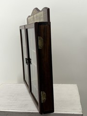 VTG Enesco Personal Collection Wooden Curio Cabinet Shadow Box 17″ SEE DESC