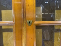 Vintage Georgian Style Cherry Wood China Cabinet