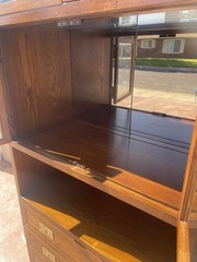1970s Henredon Scene One Campaign Lighted Display Cabinet