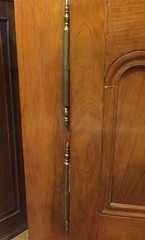 HANDMADE FRENCH PROVINCIAL FRUITWOOD PEWTER CUPBOARD C. 1810