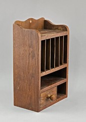 9365032-d Small Wand-Schrank Fächer-schrank Oak 10 5/8×5 7/8×16 1/2in