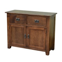 MISSION 2 DOOR 2 DRAWER CABINET – WALNUT