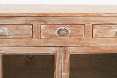 Early 20th Century Reverse Glass Painted Buffet Cabinet