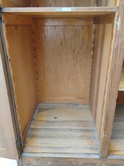 Antique Oak Post Office Cabinet,