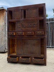 Antique Wooden Engraved Cabinet