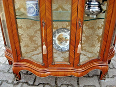 Showcase Sideboard Louis XVI French Antique Vitrine Marble Top 19th Century