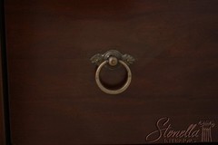 L67348: GRANGE French Empire Style Cherry Jewelry Display Cabinet