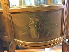NICE ANTIQUE VERNIS MARTIN VITRINE CABINET CIRCA 1890 – 1910