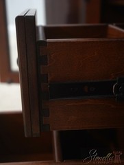 F72032: Cherry TV Media Cabinet w. Glass Doors