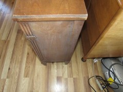 Baker Furniture console cabinet w tambour doors Mid Century