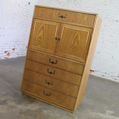 Modern Campaign Style Oak Gentlemen’s Chest by Founders Furniture Patterns 35
