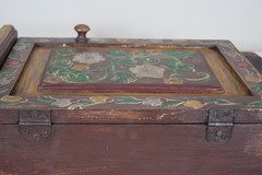 Antique Wooden Kitchen Wall Shelf Cabinet Vintage Spice Cabinet Apothecary Box
