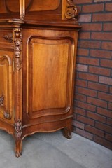 Antique French China Hutch ~French Vaisselier~ Carved Walnut Buffet Cabinet