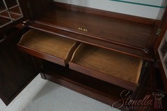 72383: JOHN WIDDICOMB Vintage Walnut Gothic Design Breakfront Display Bookcase