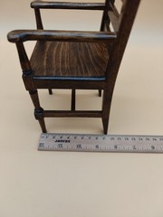 Vintage Apprentice Miniature Dinning Table Handmade Wooden Accessories #2