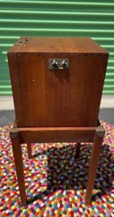Vintage Standing Mahogany Wine Rack