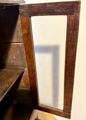 Antique Child’s Toy China Cabinet 22”x 12”x6.25” W/ Drawers & Glass Doors