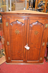 Large (100cm) Antique 19th Century Sheraton Style Hanging Cupboard,c1870