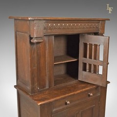 Antique Court Cupboard, Edwardian Elizabethan Taste c.1910