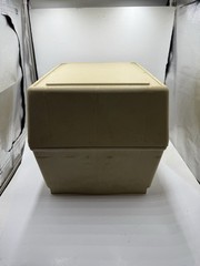 Vintage Mid Century Stackable Plastic File Cabinet Tuf-file 2 by Staco Tan