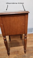 Wooden Sewing Cabinet / 2 drawer Side Table